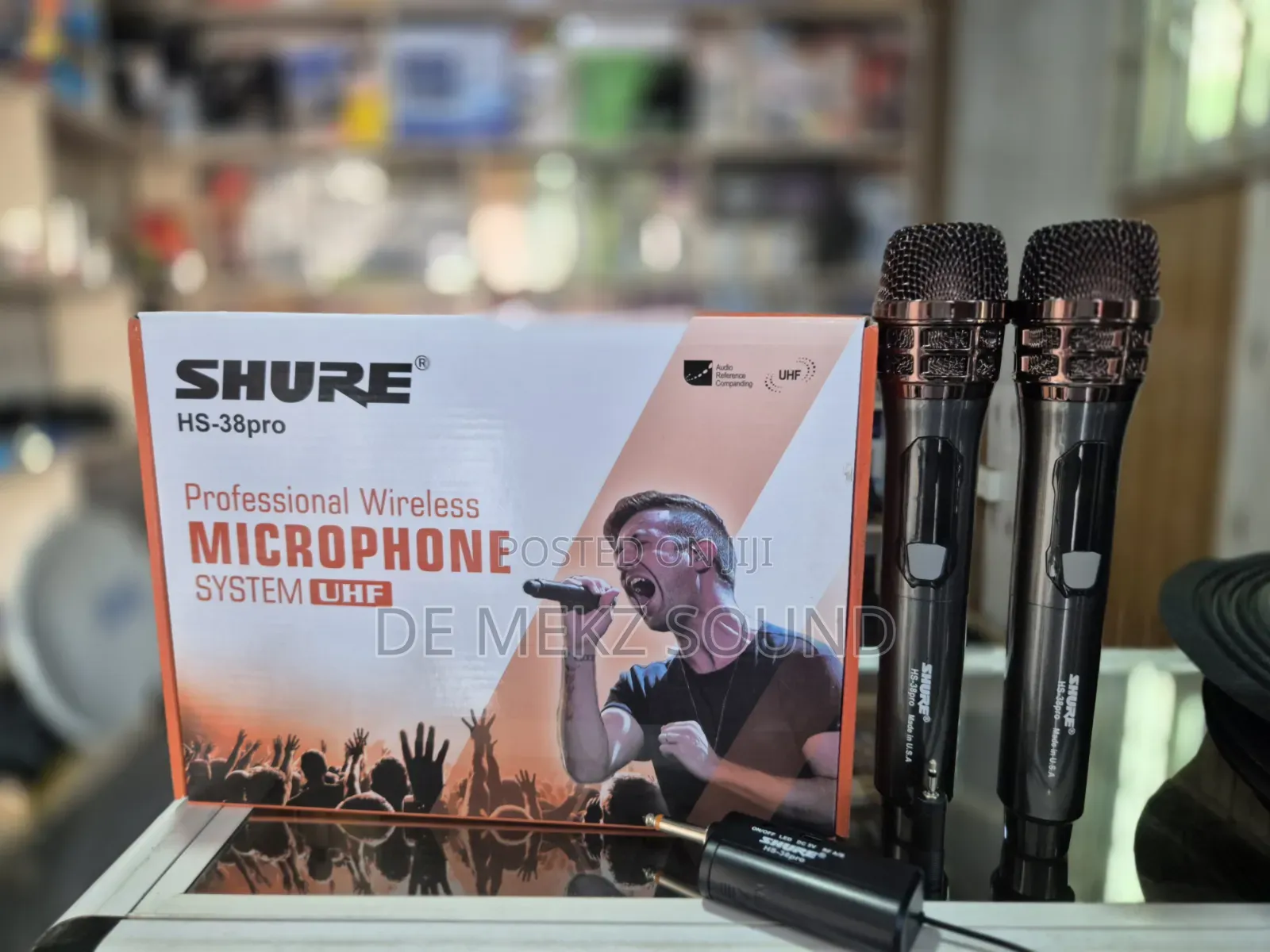 Shure Microphone Hs‐38pro With Dual Receiver