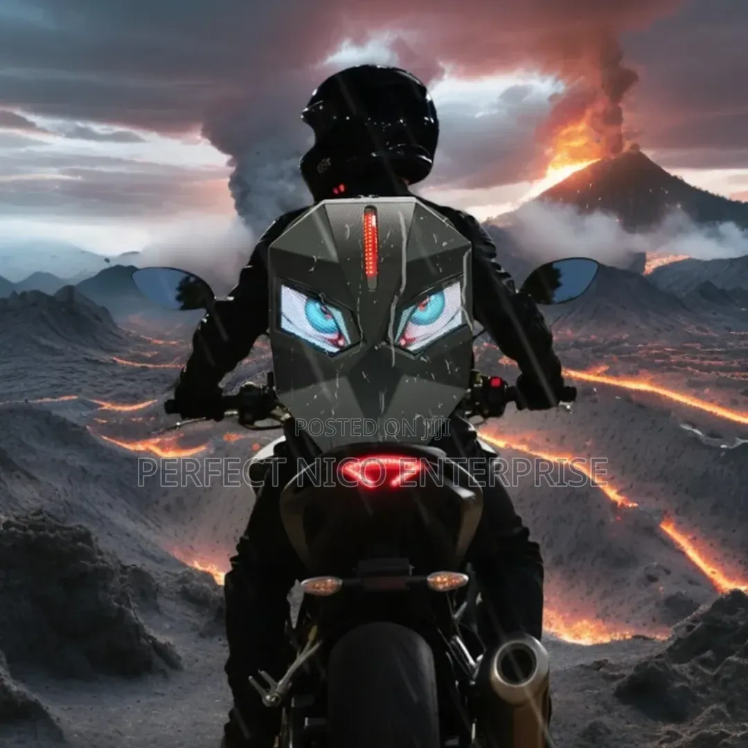 Led Motorcycle Hard Shell Backpack – Smart Display Riding Bag
