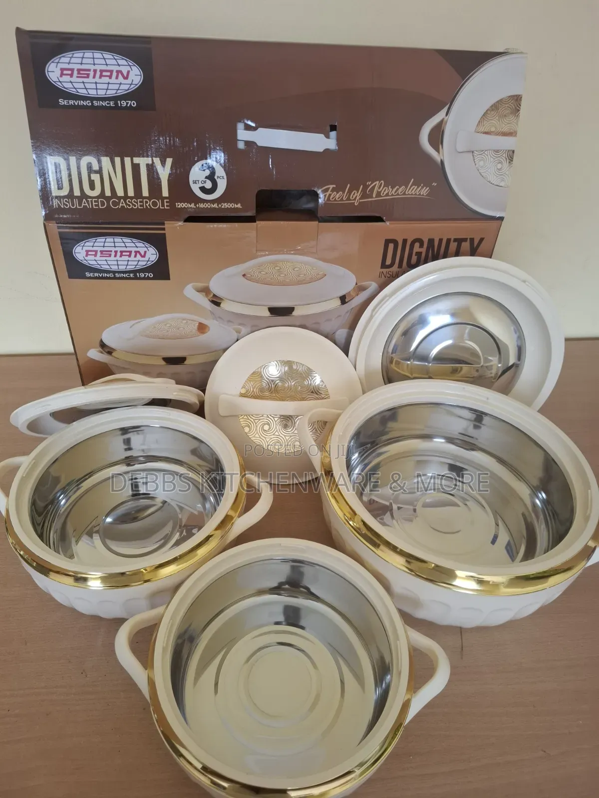 3pcs Insulated Casserole Food Warmer Uk