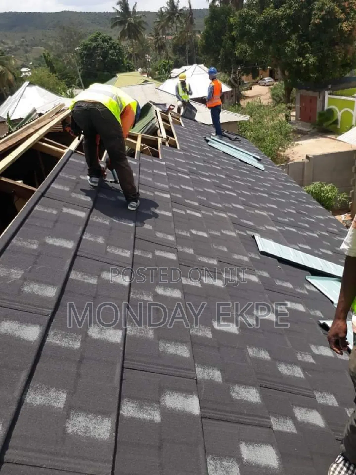 Black and White Euro Tiles and Installation
