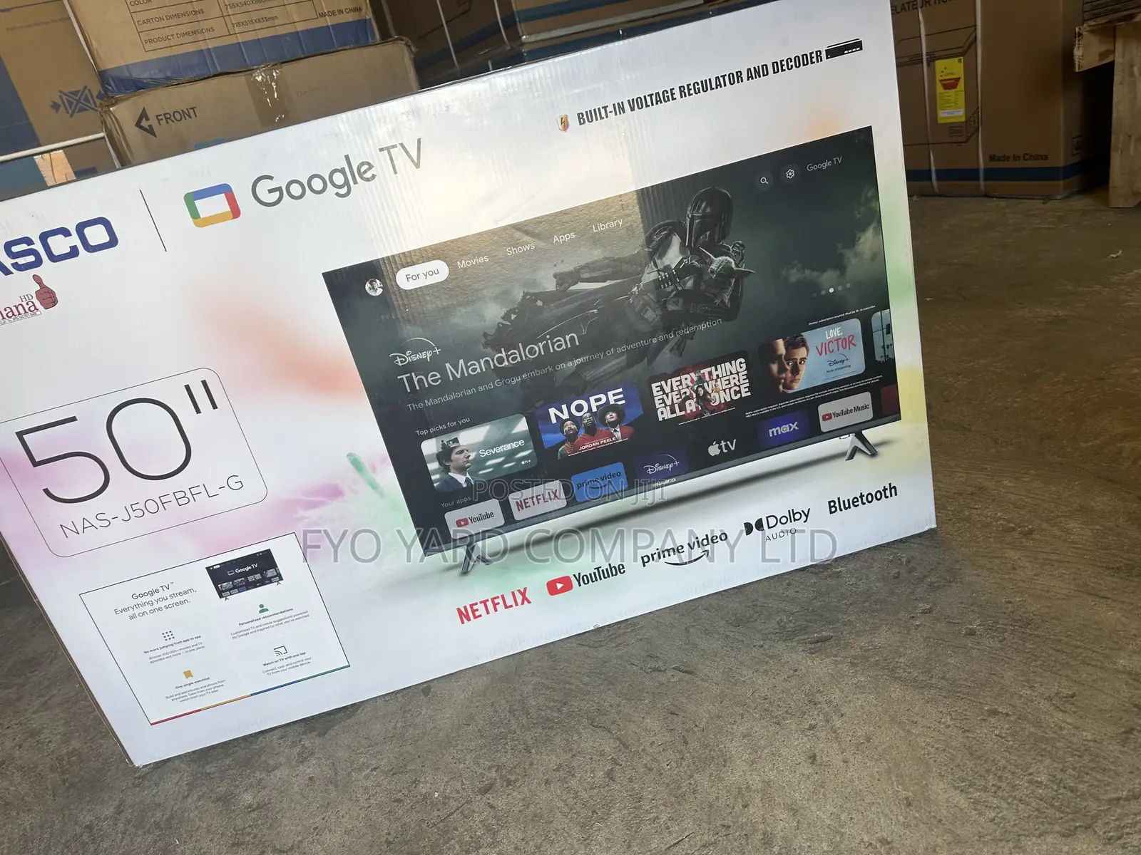Premium Slim Design Nasco 50” Digital Smart Android Led Tv