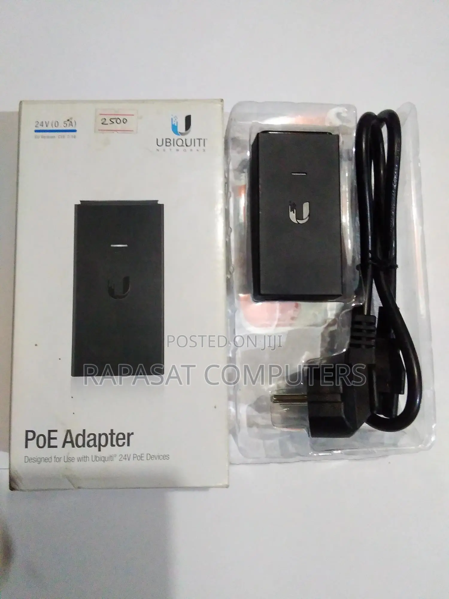 Ubiquiti 24v(0.5a) Gigabit Poe Compatible Adapter