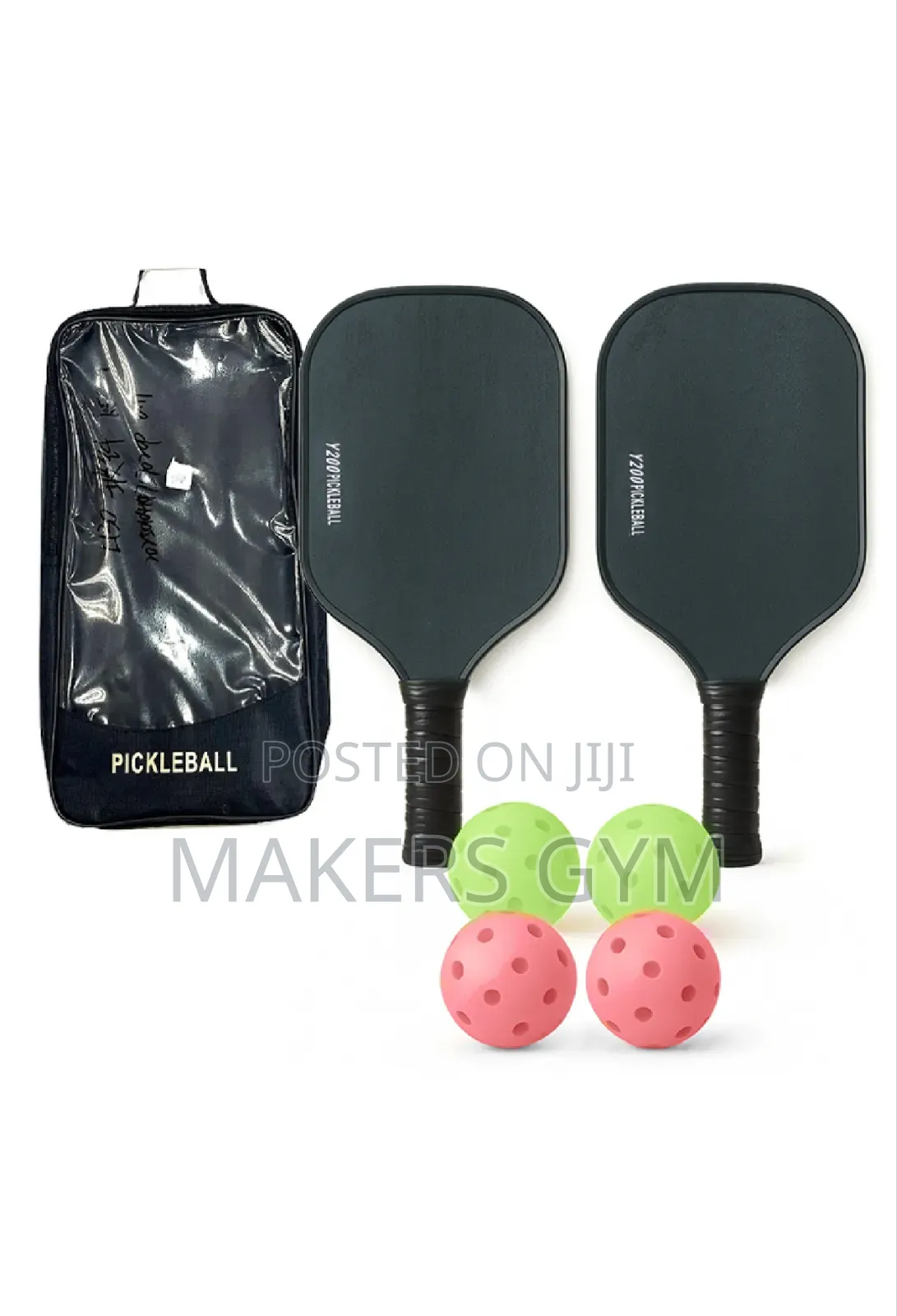 Wood Pickleball Racket With 4 Pickleball Balls
