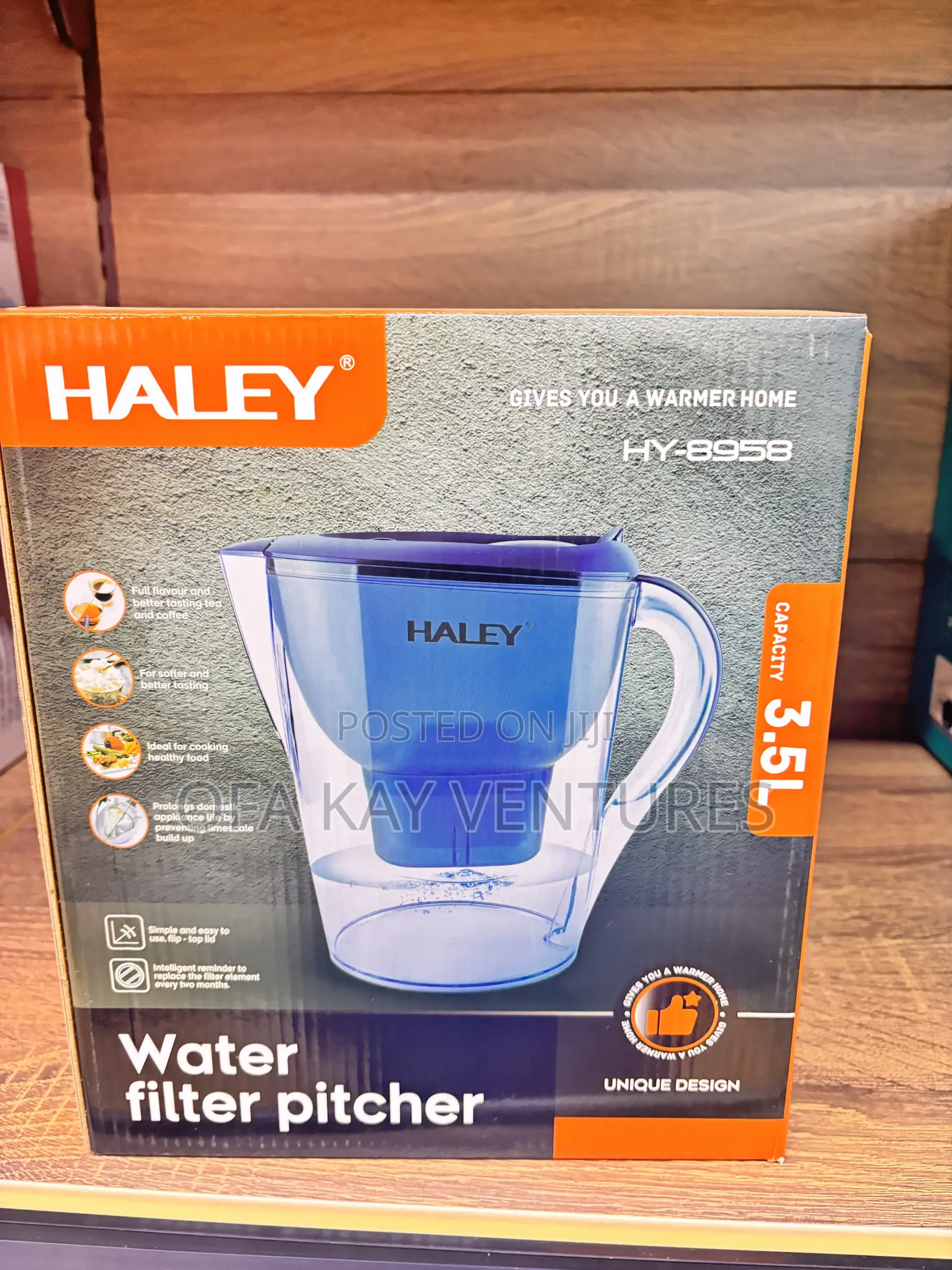 Haley 3.5l Water Filter Pitcher