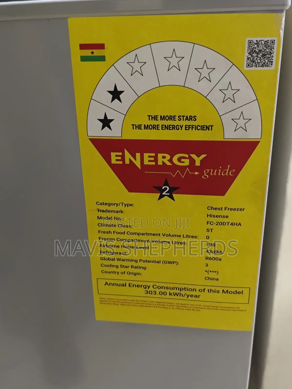 Hisense Chest Freezer 198l