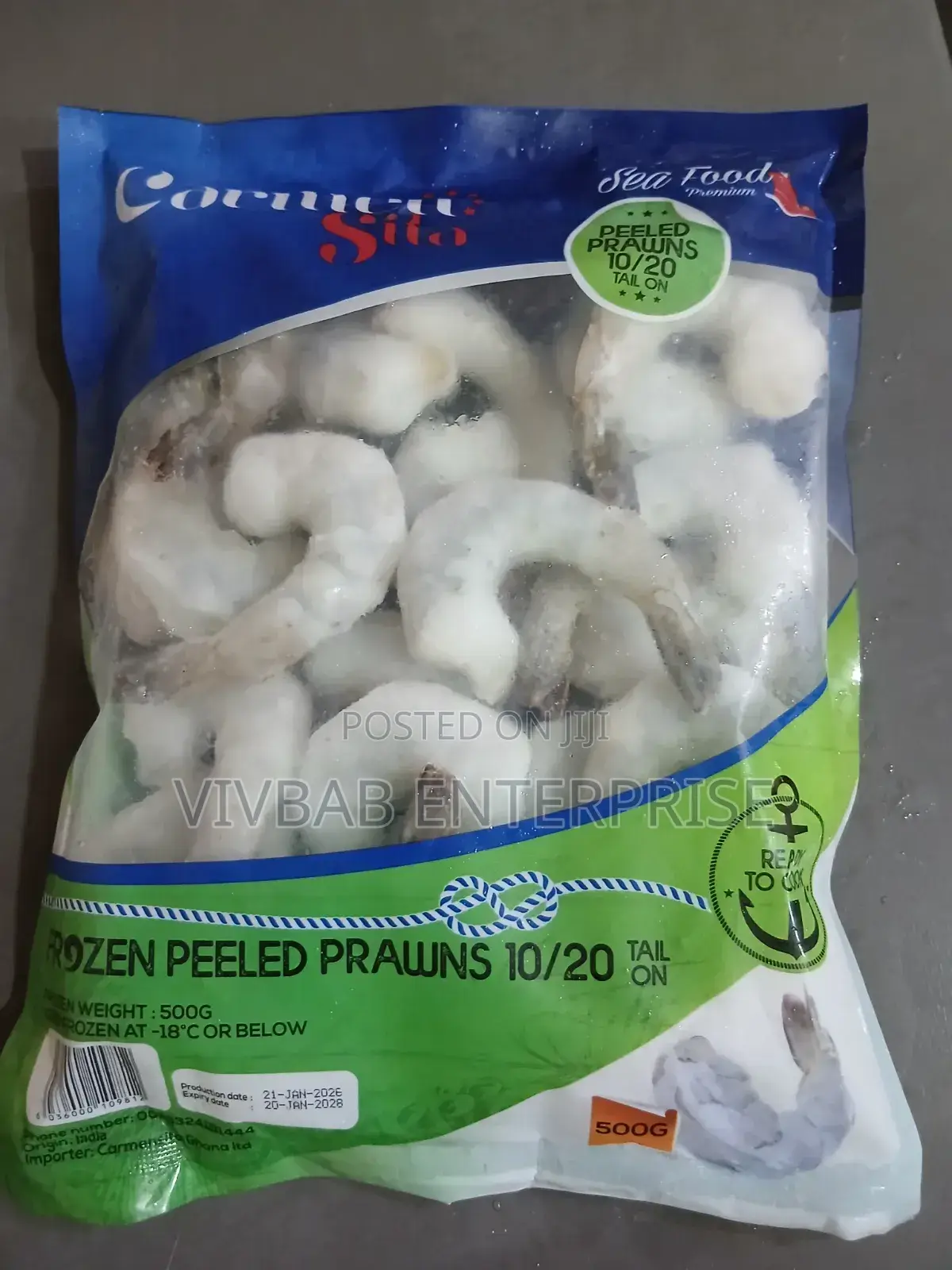 Frozen Peeled Prawns