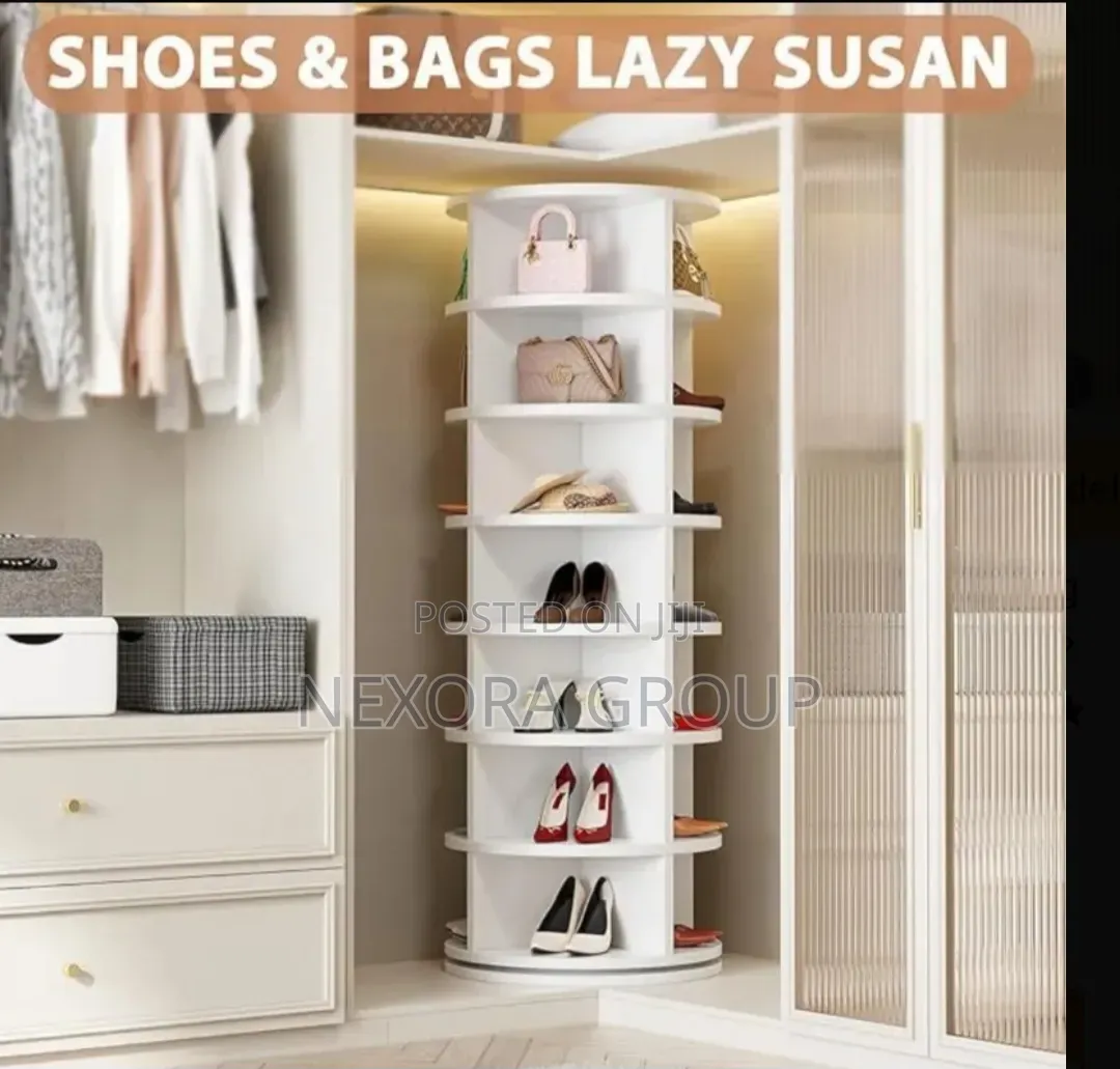 Luxury 360 Rotating Shoe Rack – Stylish Home Storage Shelf