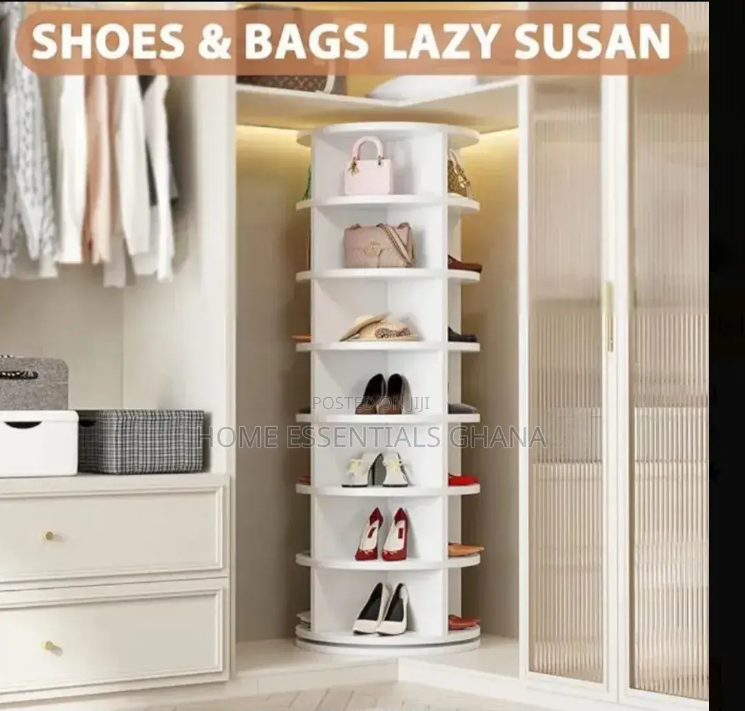 Luxury 360 Rotating Shoe Rack – Stylish Home Storage Shelf