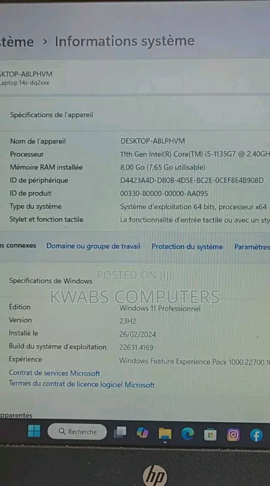 Laptop HP 15 8GB Intel Core i5 SSD 256GB