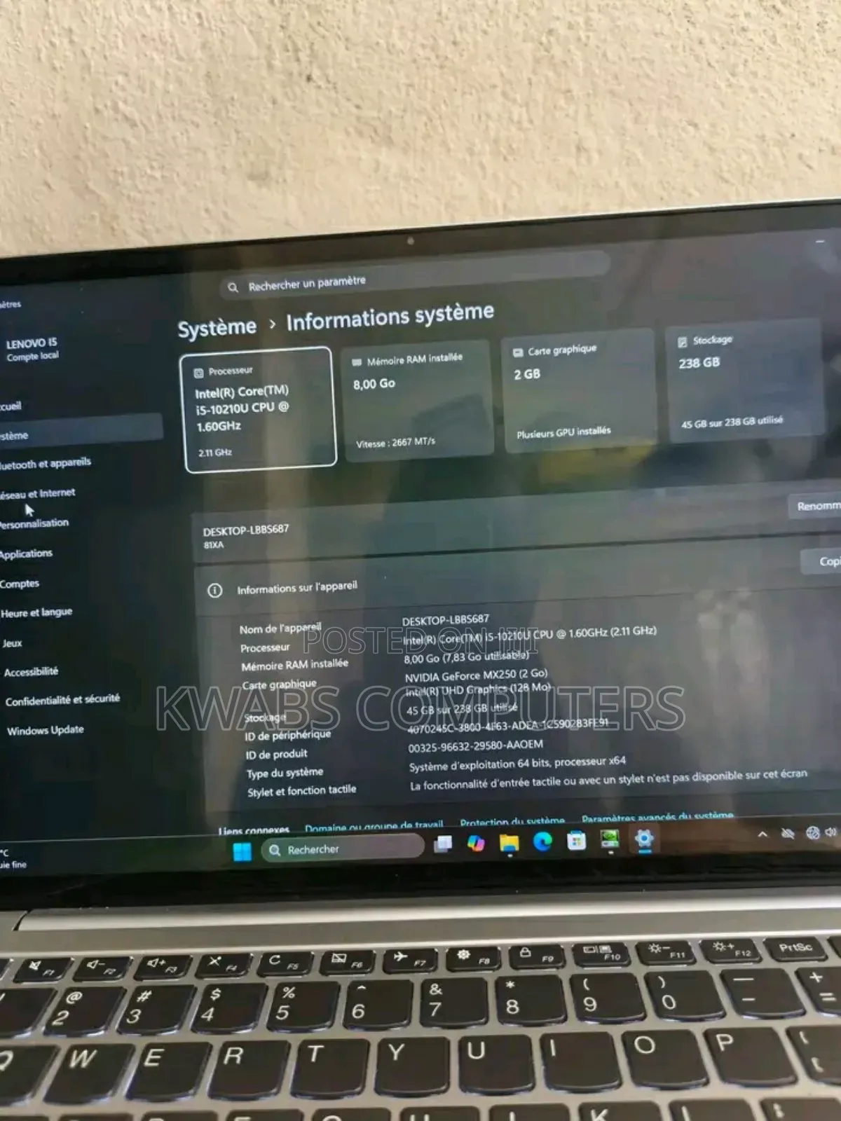 Laptop Lenovo Ideapad 3 8GB Intel Core i5 SSD 256GB