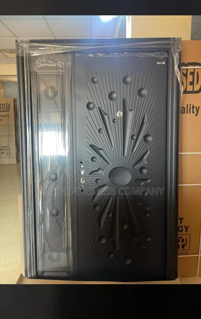 Quality Black Steel Metal Door Available in Single and 11⁄2
