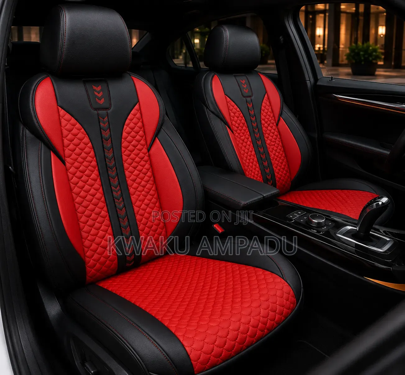 Designer Leather Seat Cover 