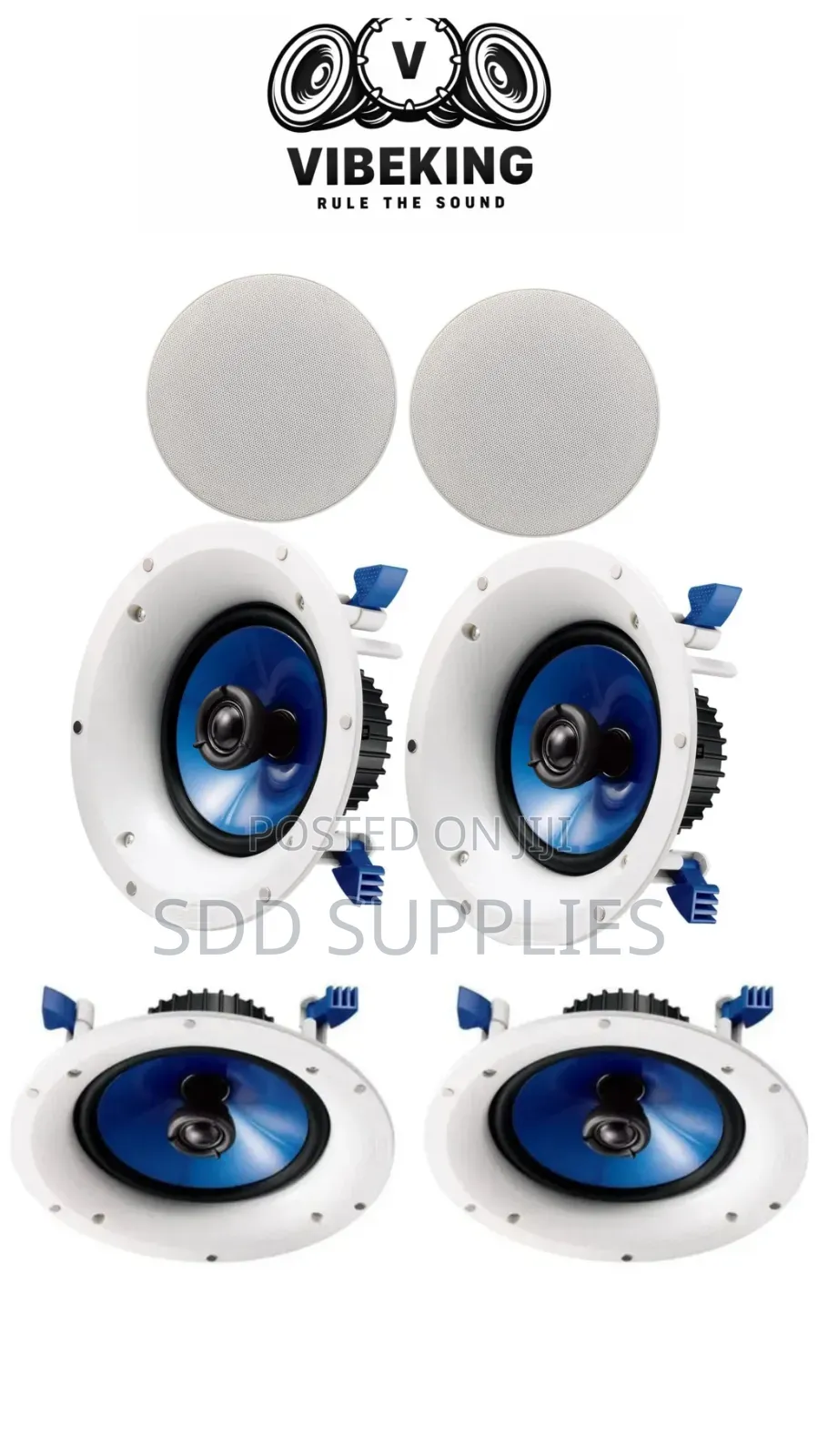 Vibeking 200 Watts 4in1 Bluetooth Ceiling Speakers