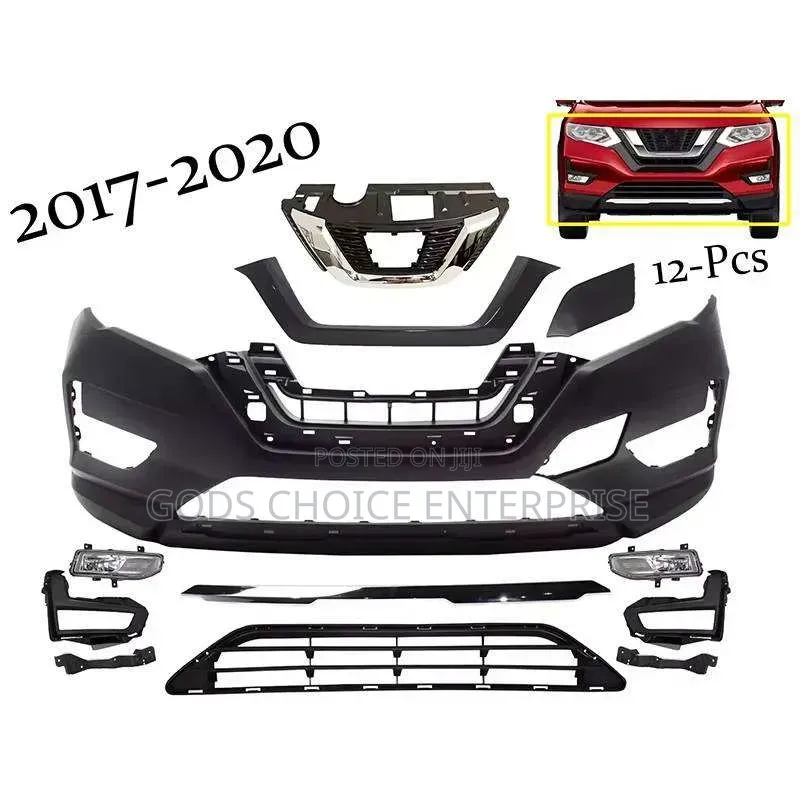 Complete Front Bumper Rouge 2017-2020