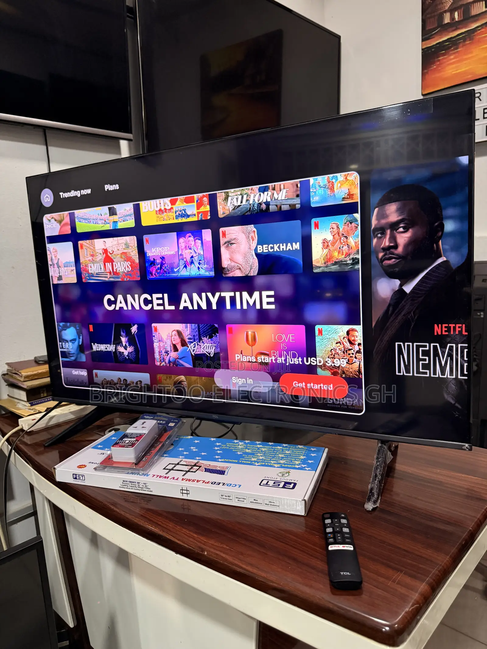 43inches Tcl,Full Digital Satellite Qled Google Tv