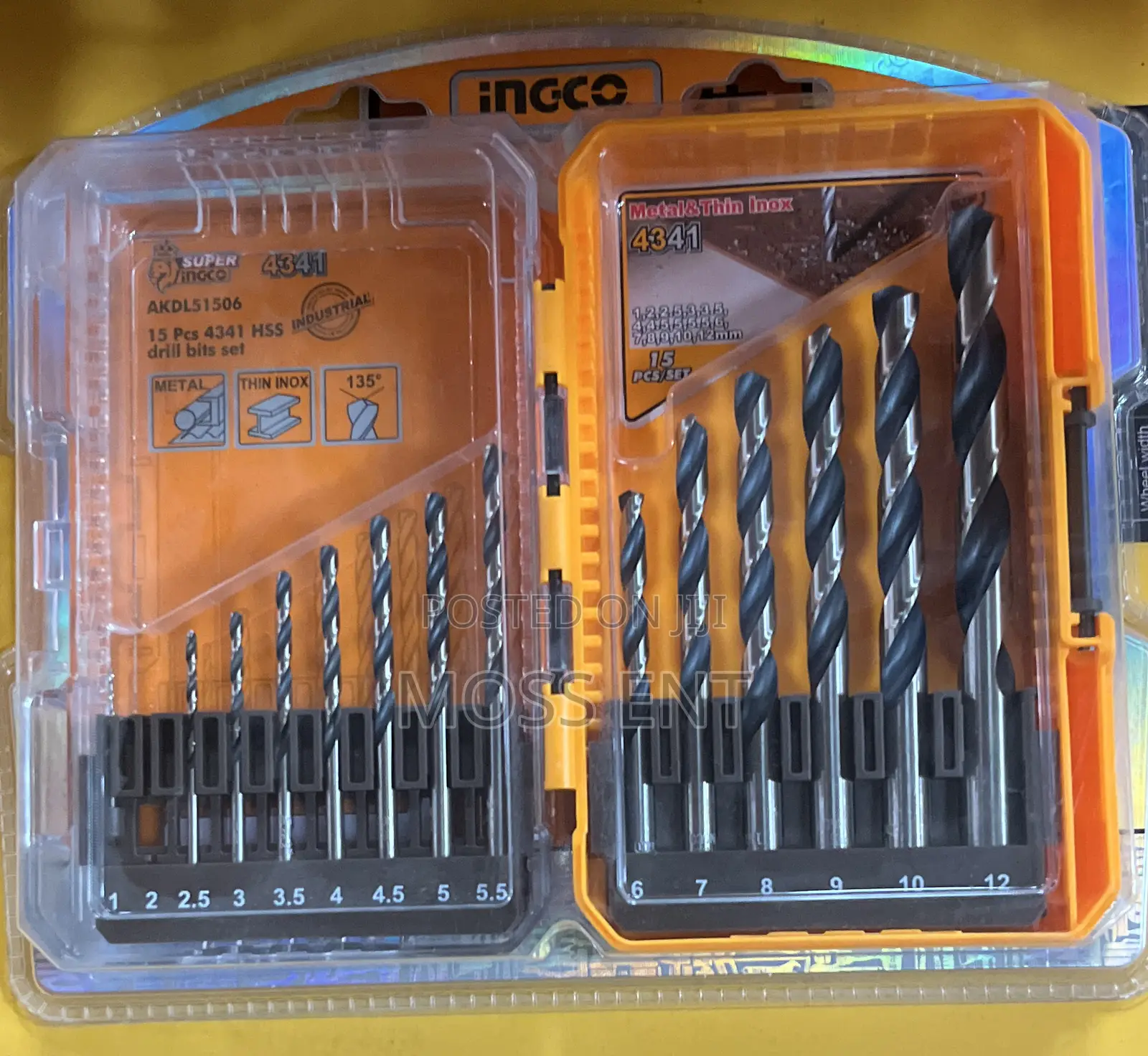 15 Pcs 4341 Hss Drill Bits - Akdl51506