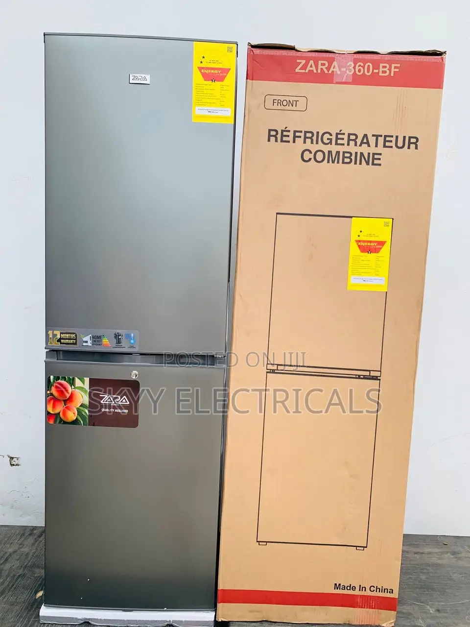 Latest Zara 258 Liters Dark Silver Bottom Freezer