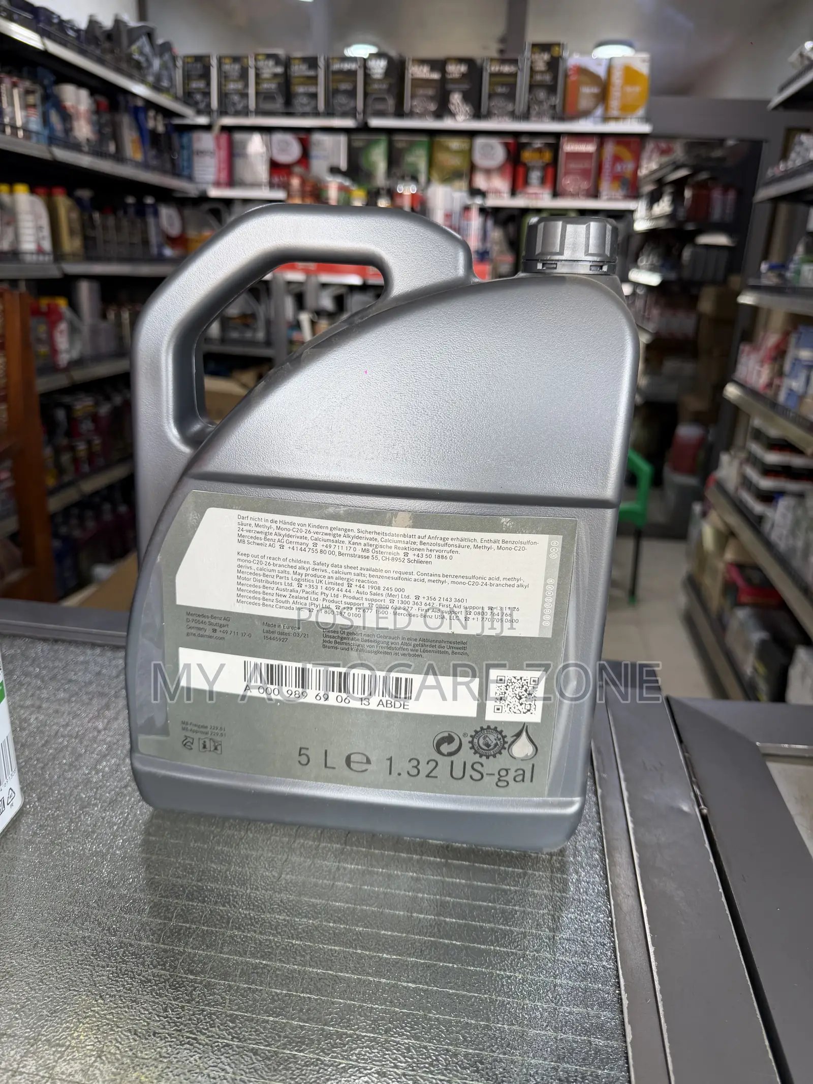Genuine Mercedes Benz 5w30 Engine Oil 229.52 Fully Synthetic 5l