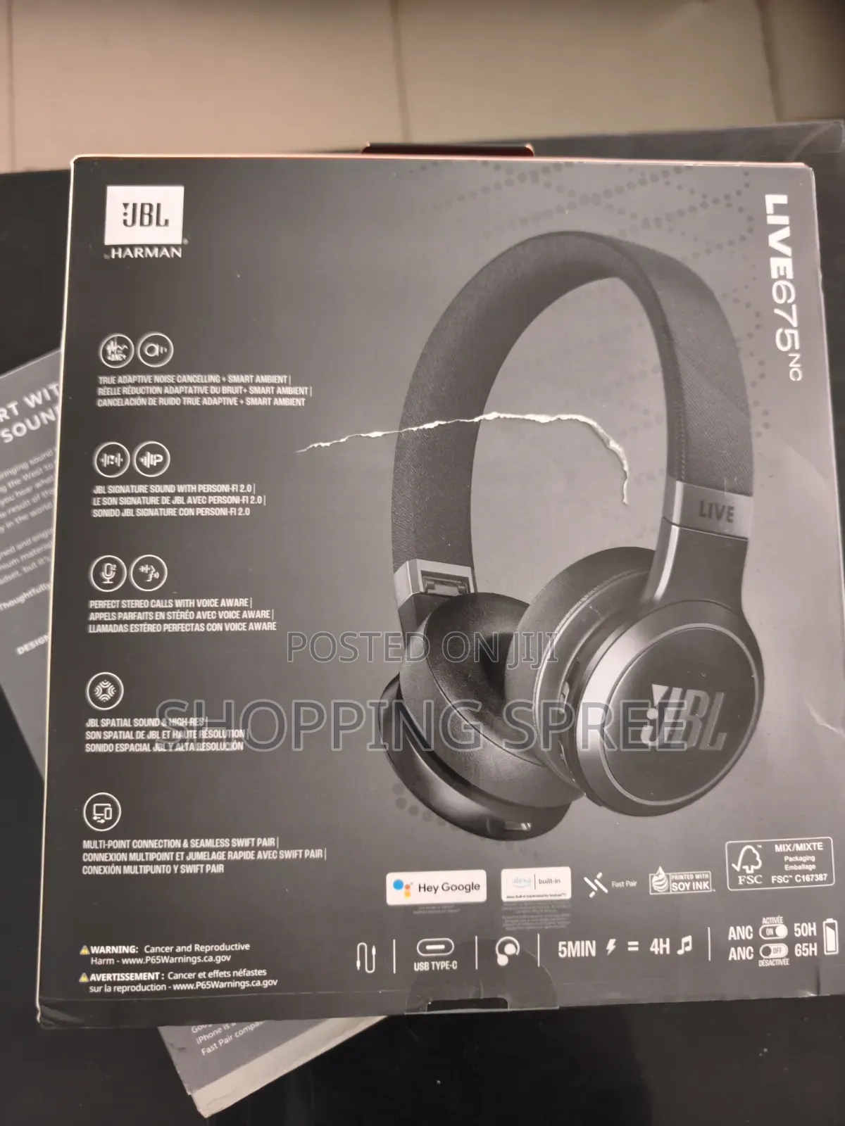 JBL Live 675nc Wireless Bluetooth Headset