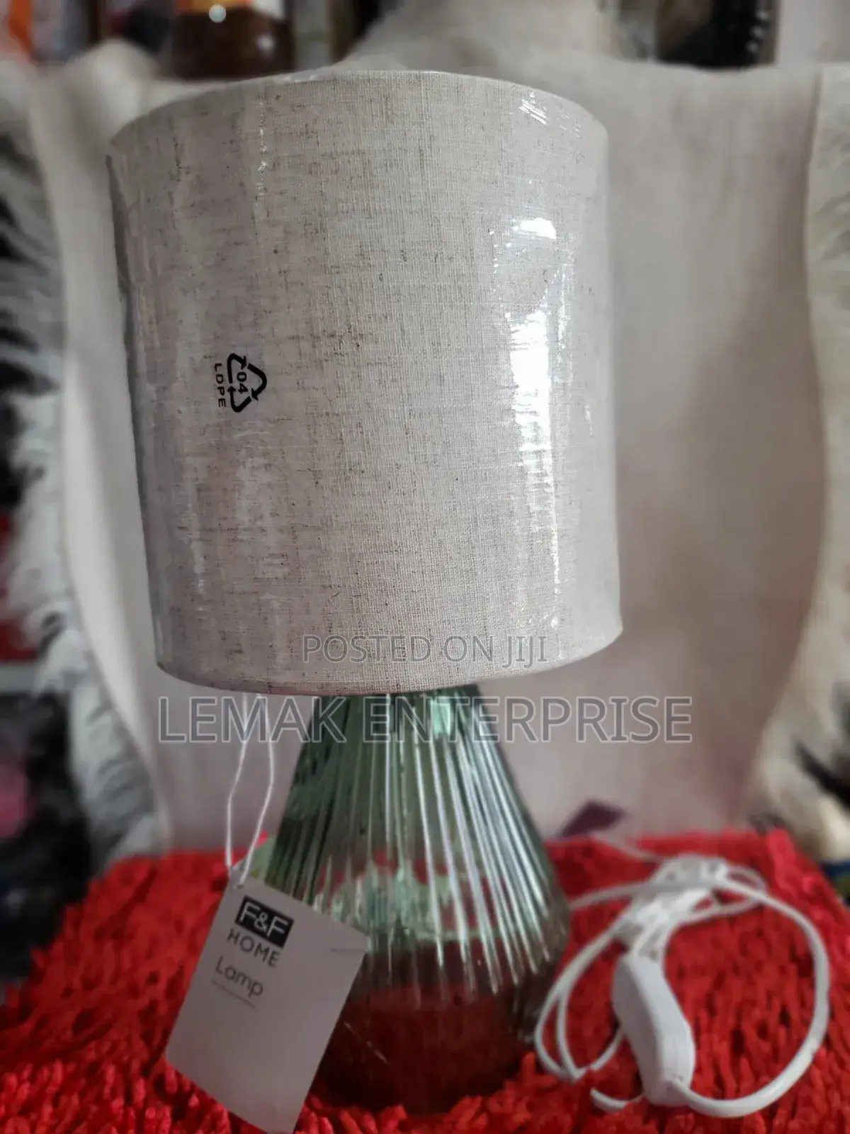 Small Tinted Glass Lamp