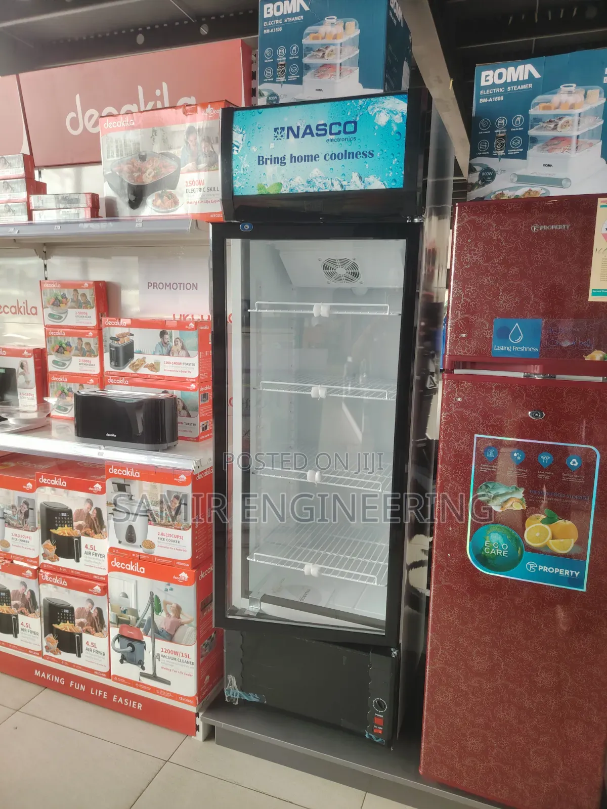 Nasco 288l Single-Door Display Fridge