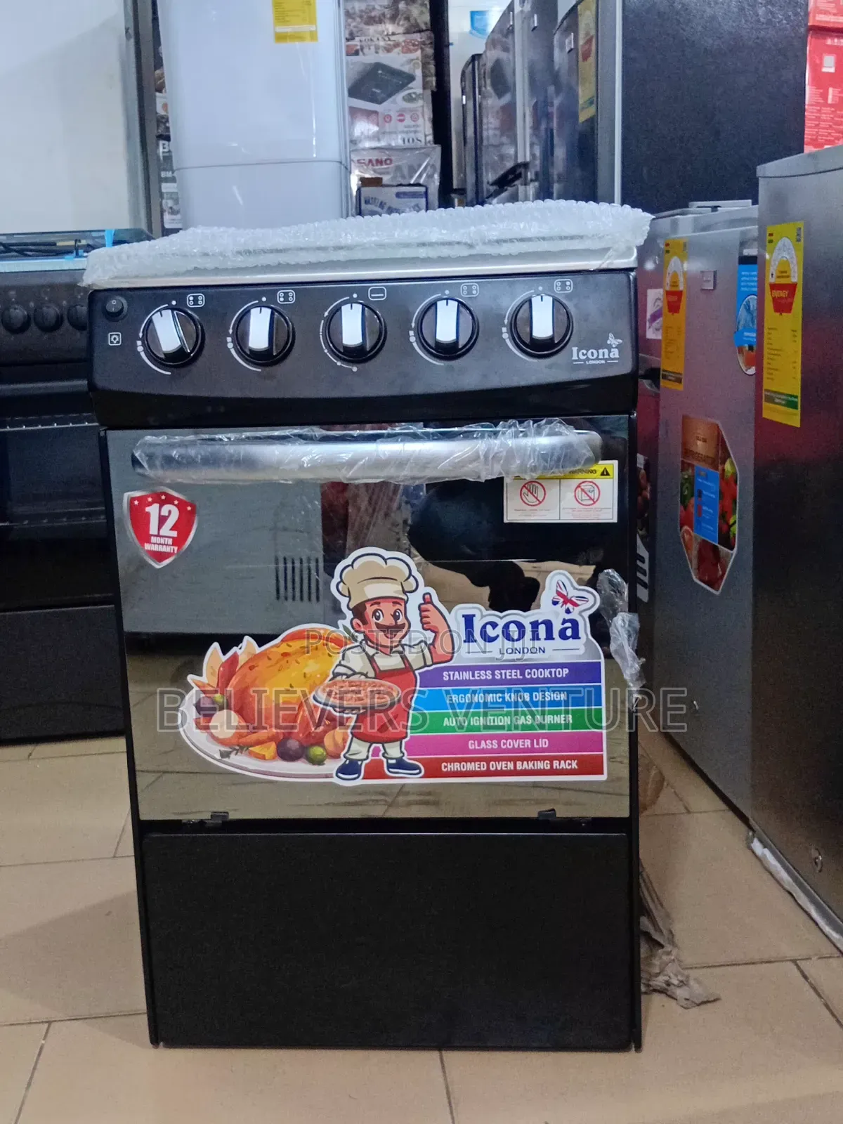 Icona Smart Flame 4 Burner Gas Stove