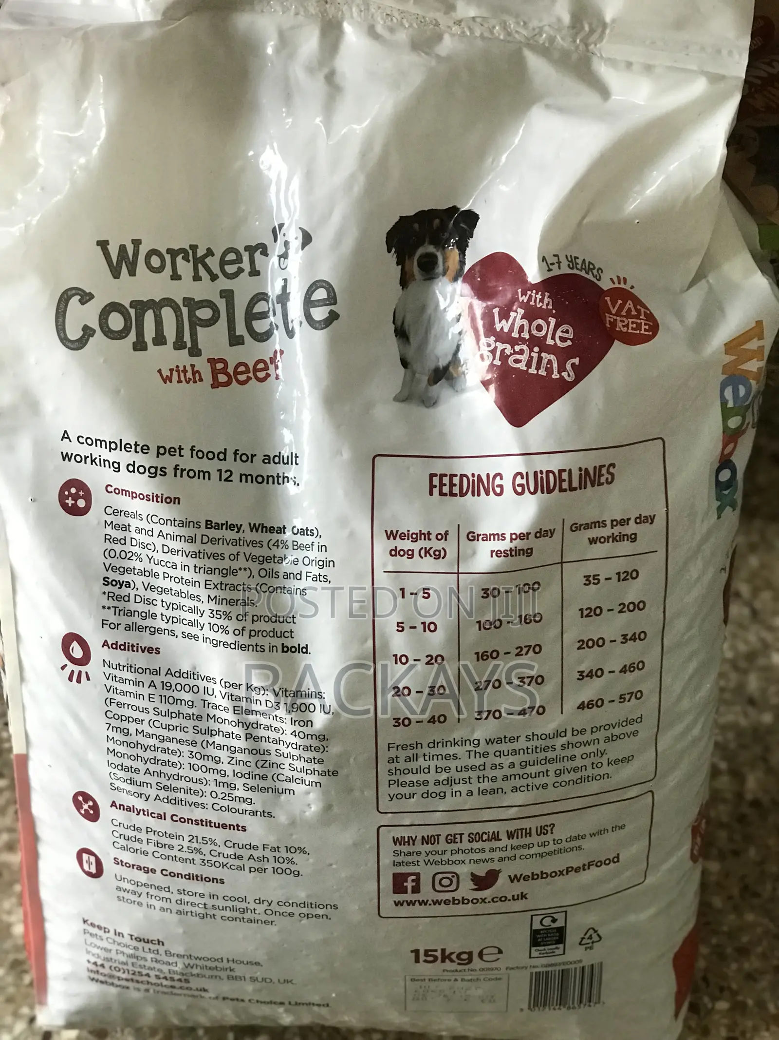 Premium Webbox Complete Adult Dog Food - Chicken Veg (Uk Import)