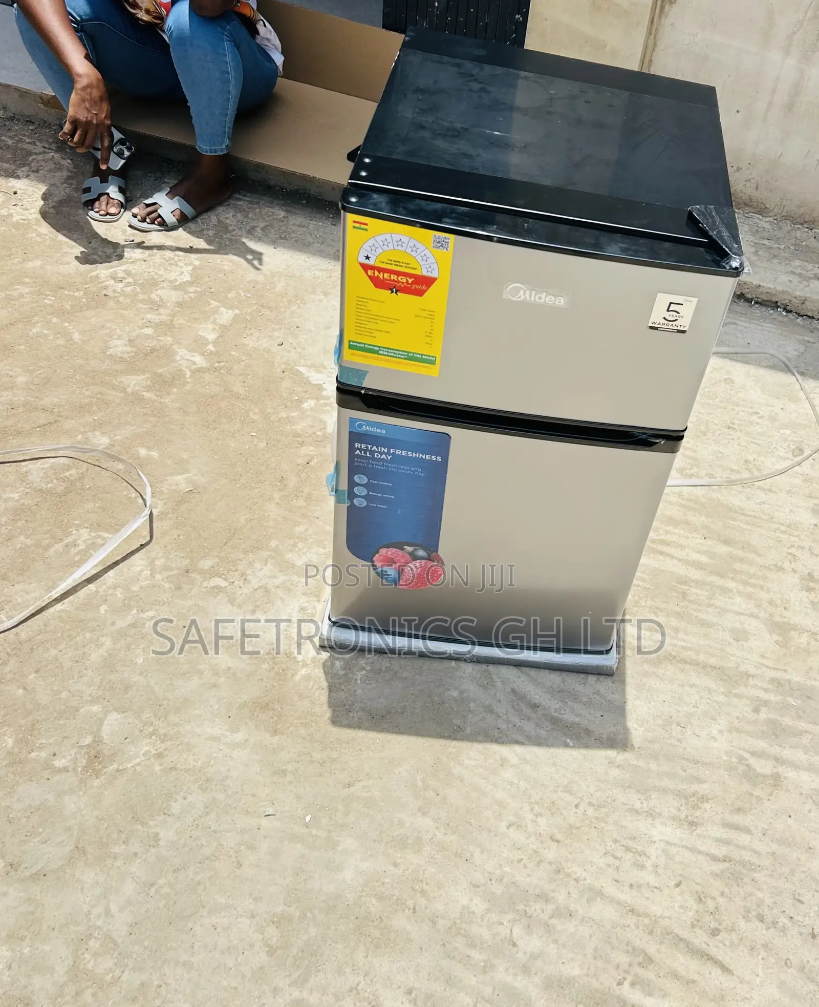 Just Buy Midea 87ltr Double Door Table Top Fridge Hd-113f(N)