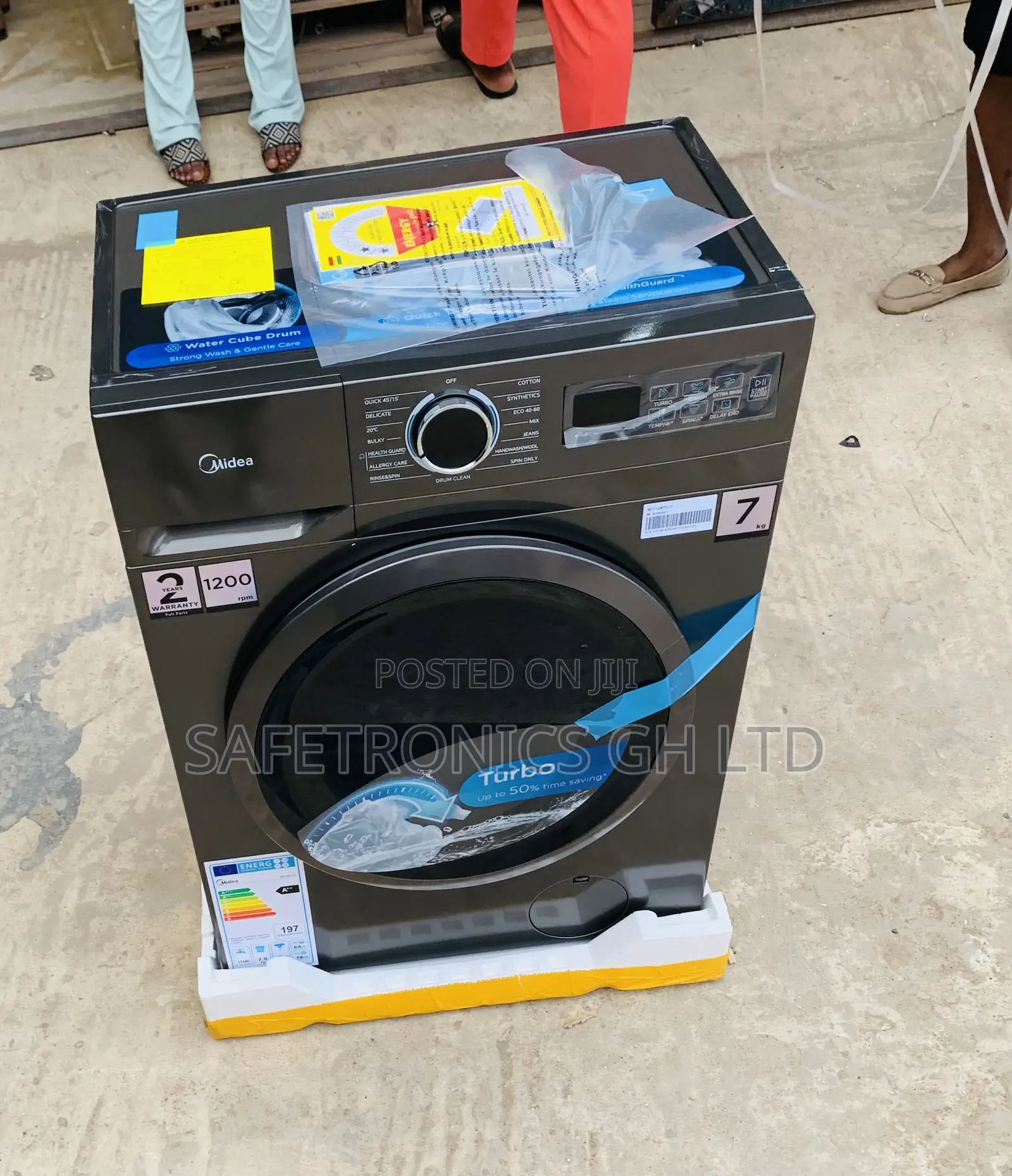 Exclusive Grey Nasco 8kg Front Load Washing Machine-Nasfl-J8kg-S