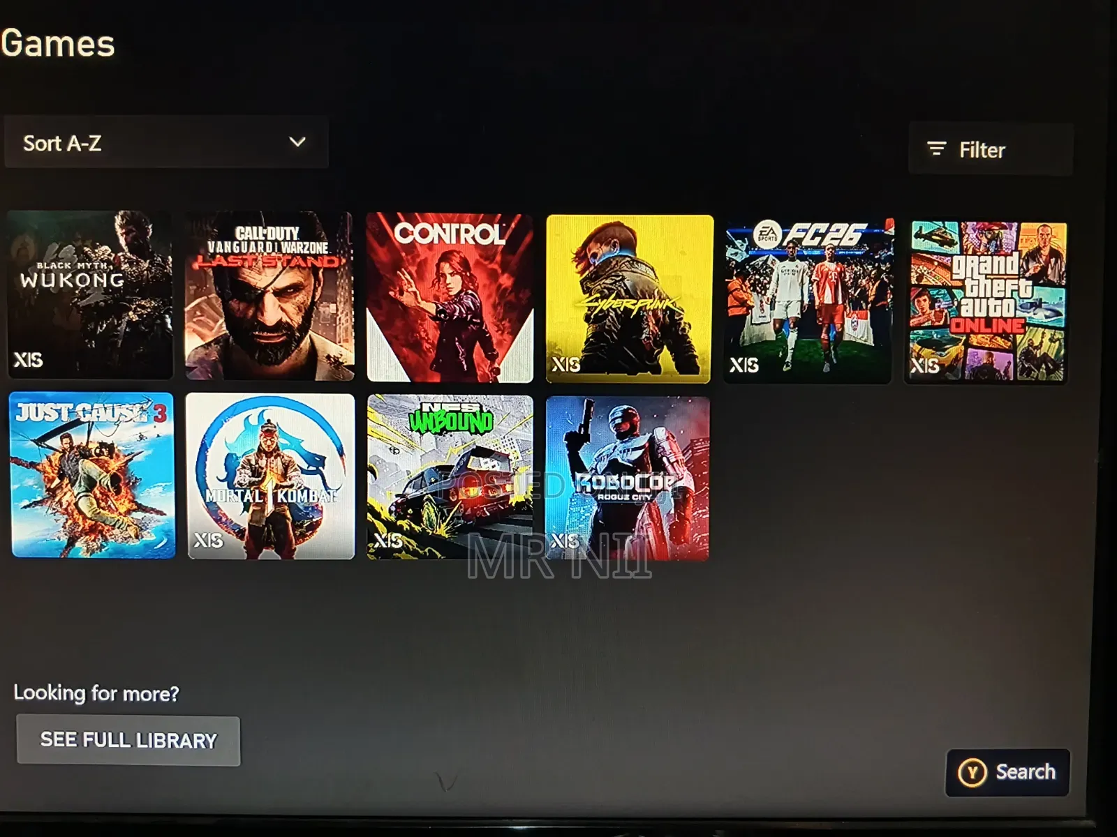 Xbox Series X With 1 Controller and 10 Games