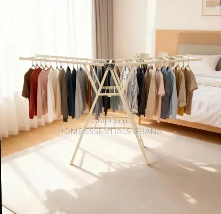 Foldable Cloth Dryer Stand – Strong Durable Design