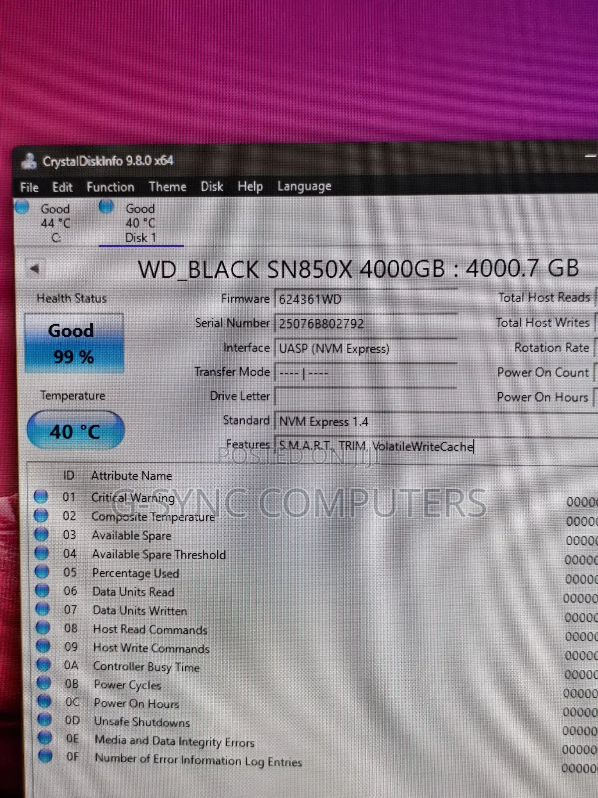 Wd Black 4tb SSD Sn850x Ps5
