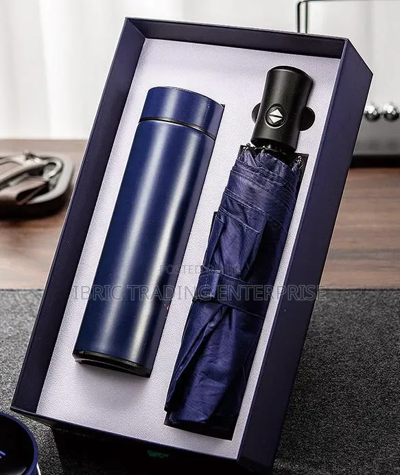 Umbrella Plus Vacum Flask Gift Set