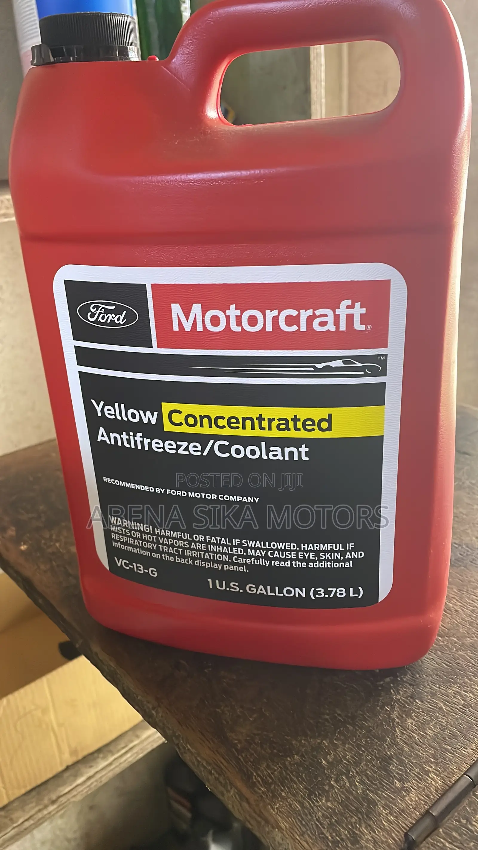 Yellow Antifreeze Motorcraft Coolant
