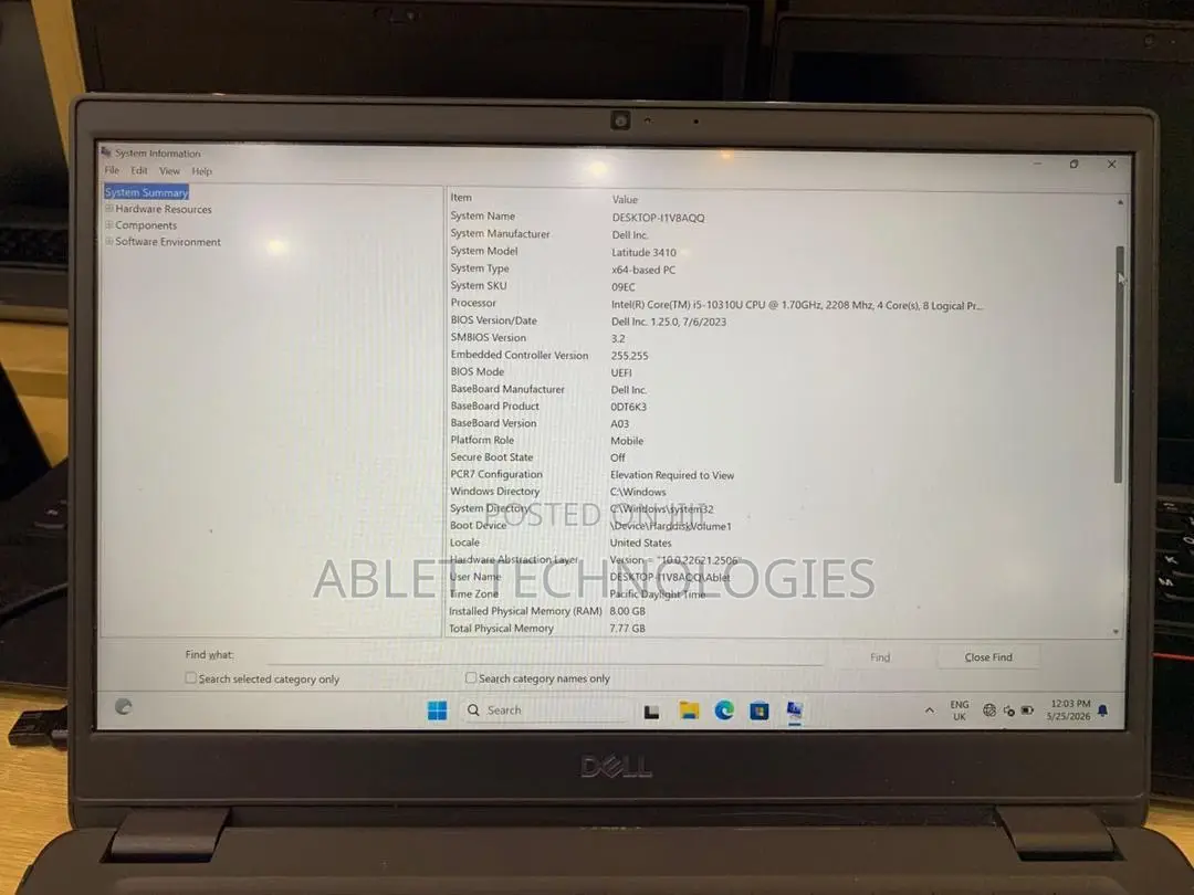 Laptop Dell Latitude 3410 8GB Intel Core i5 SSD 256GB