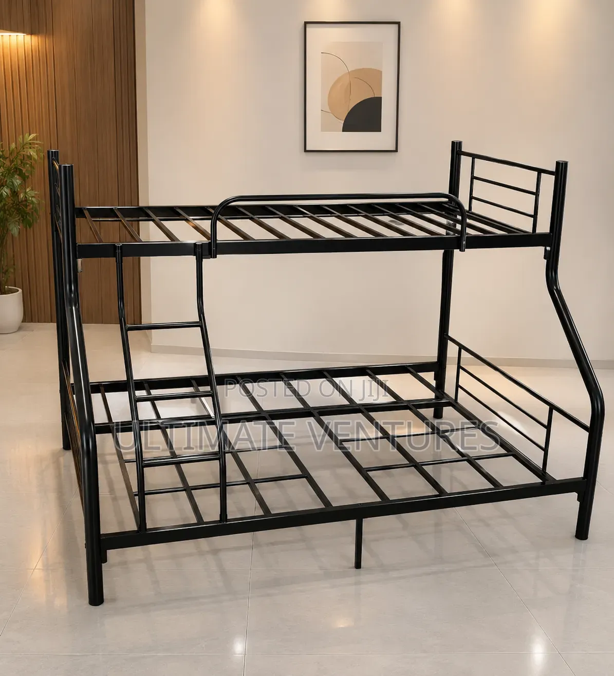 Heavy-Duty Metal Bunk Bed Double + Single Frame(Fast Delivery )