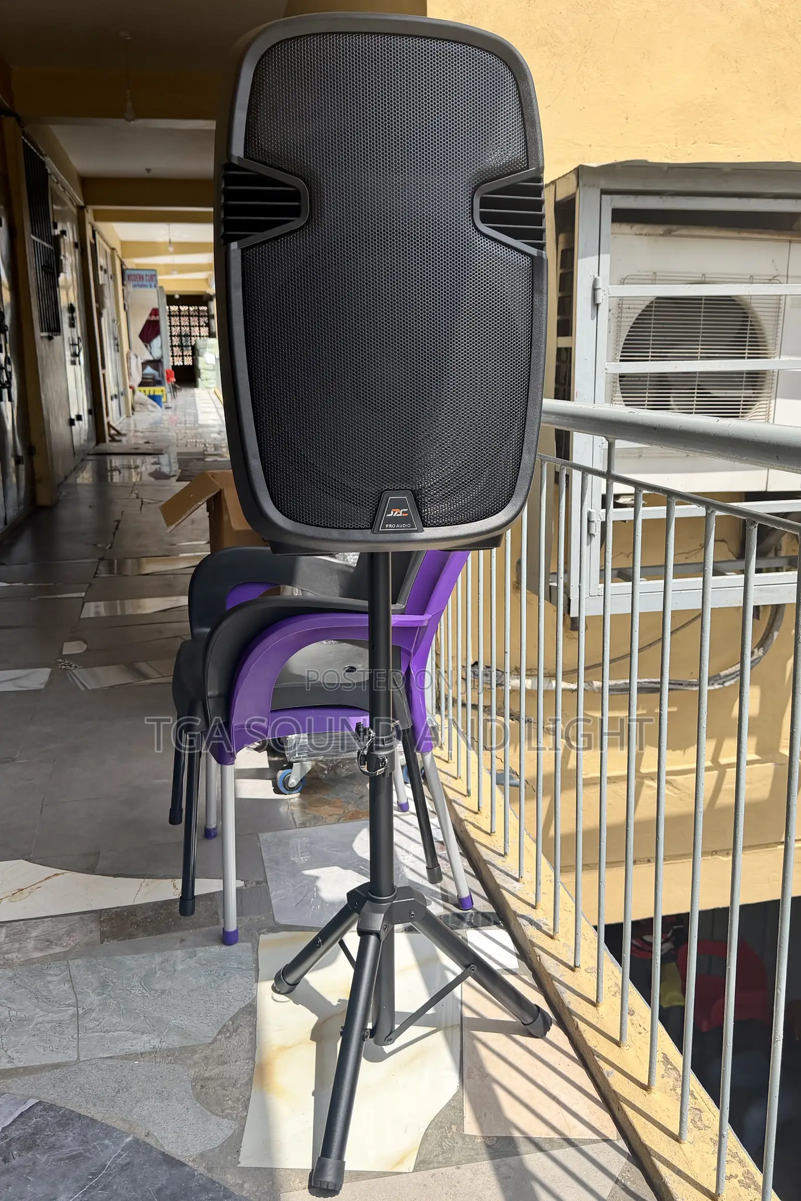 Jac 15-Inch Bluetooth Active Speakers With Stand/Microphone