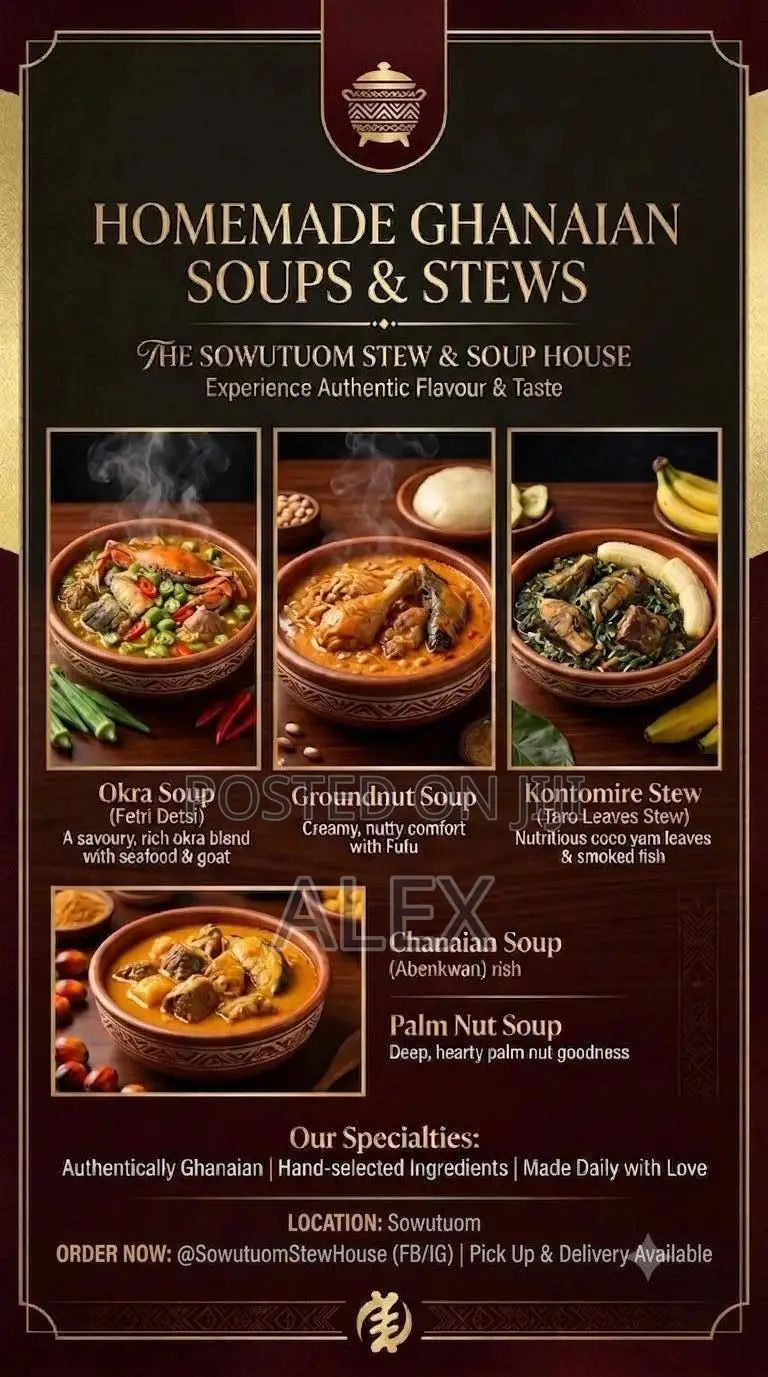 Homemade Stews and Soup for Sale