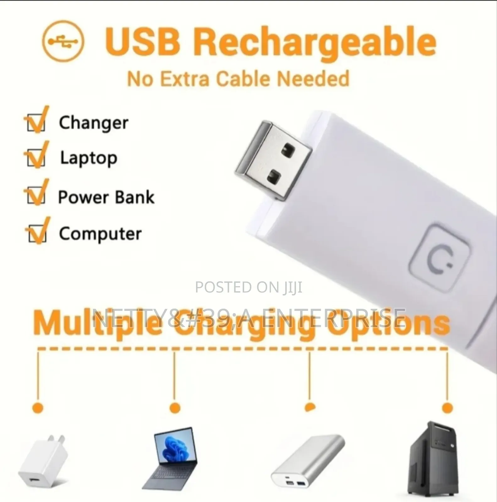 Usb Led Book Light(Rechargeable)