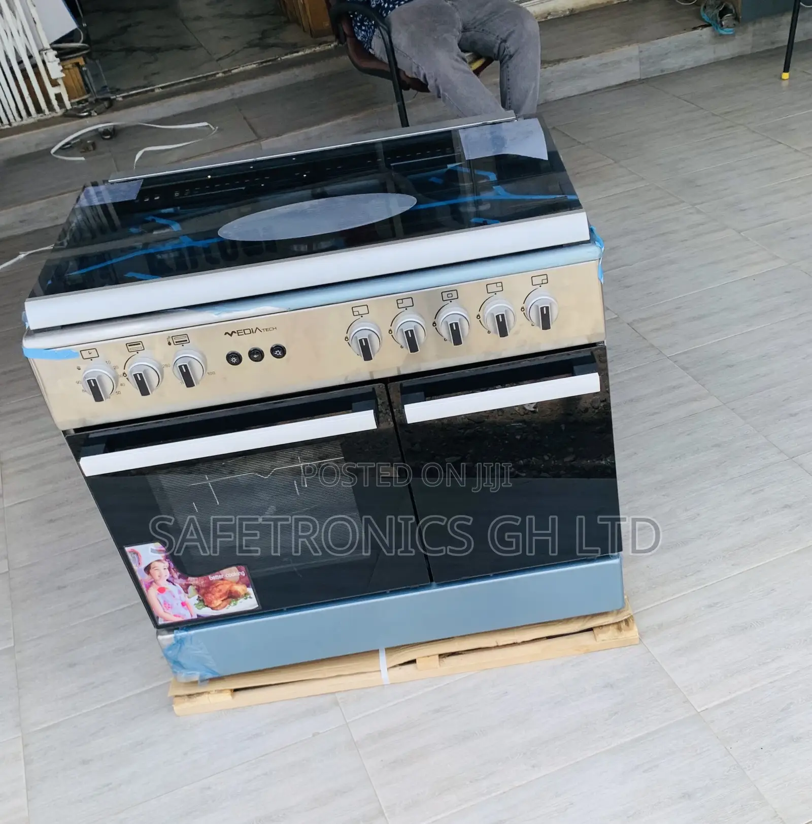 Super Neat Mediatech 60x90 Freestanding 5-Gas Burner Cooker (Gray)