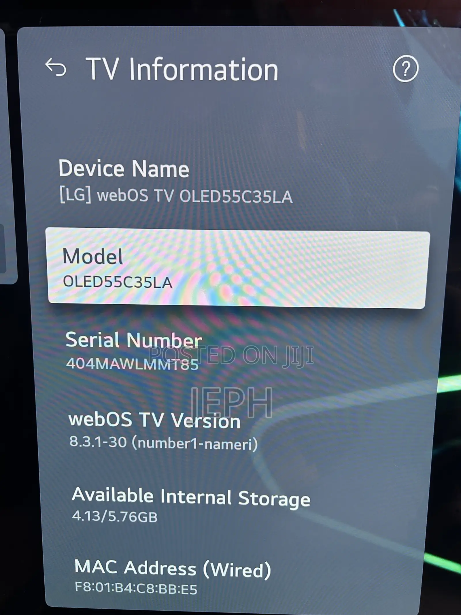 Lg Oled C3 55”