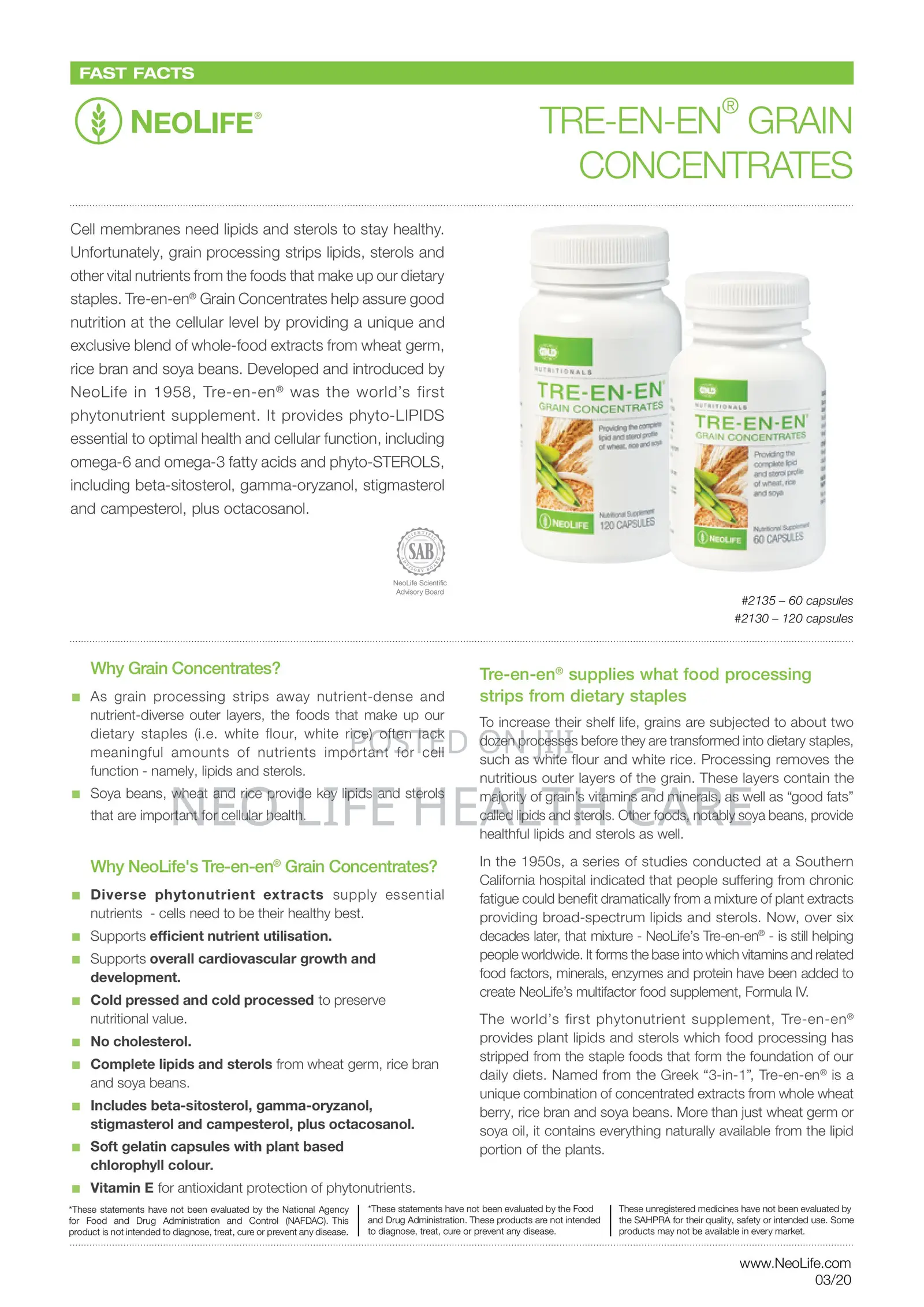 Tre-en-en Grain Concentrate 120cap