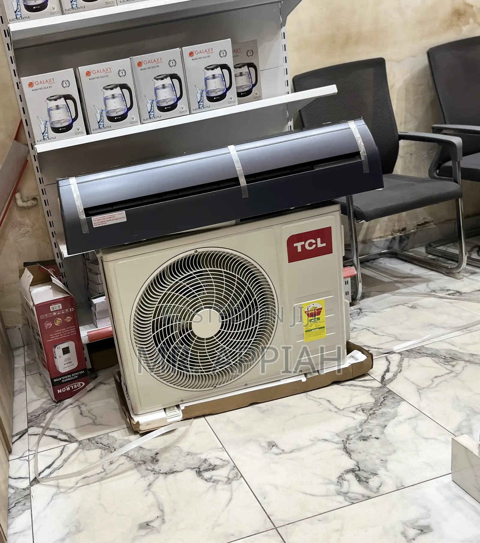 Efficient TCL 1.5hp Inverter Air Conditioner(Mirror)Black 