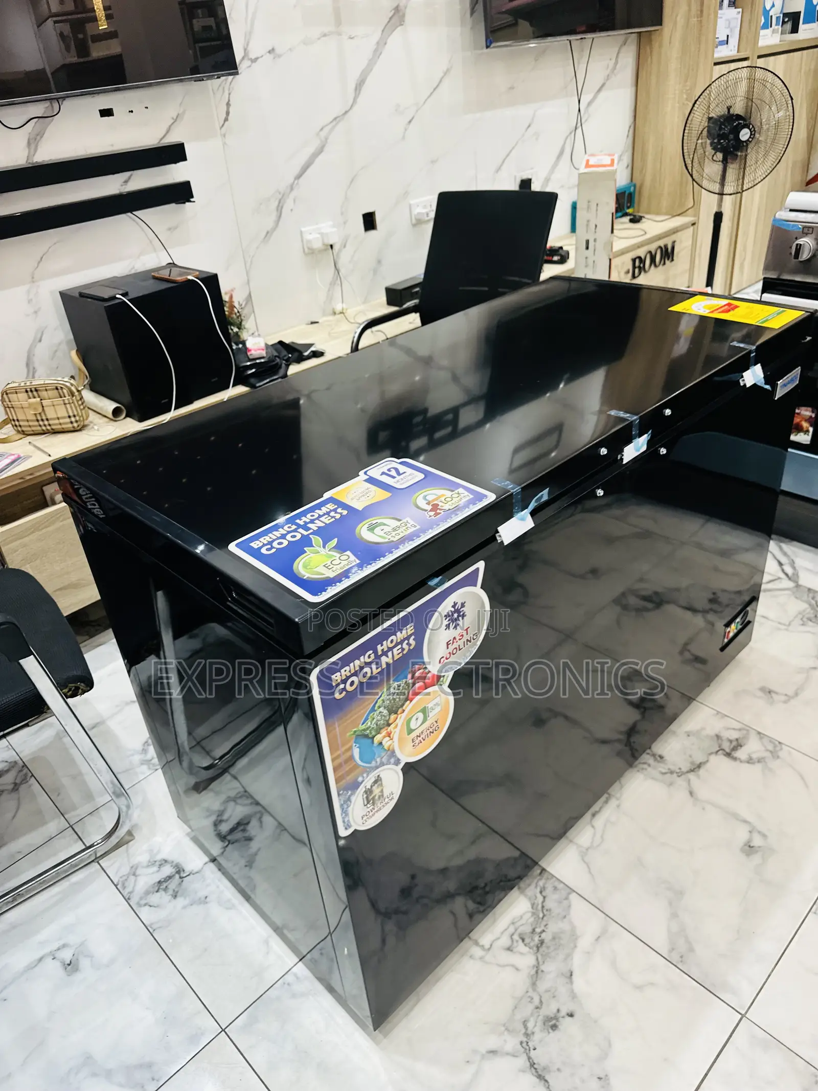400l Chest Freezer Single Door Black Nasco Nest at Store