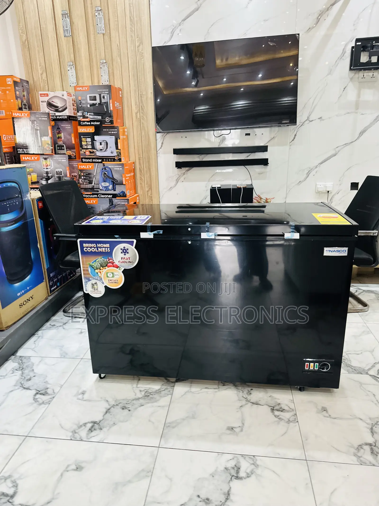 Text Us for Your Chest Freezer Single Door Black 400l Nasco.