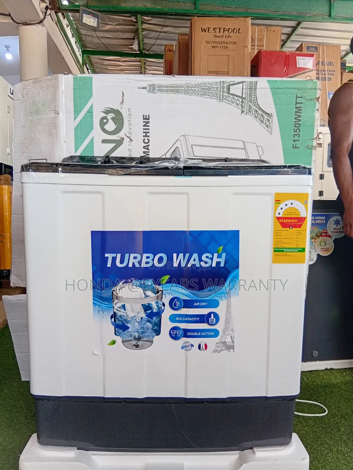 Flamino 12kg Washer – Strong Motor Energy Saving Design