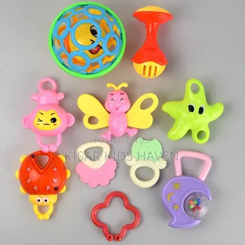 Beautiful and Cute 9 Pieces Rattle and Teether 3months to 1 Year