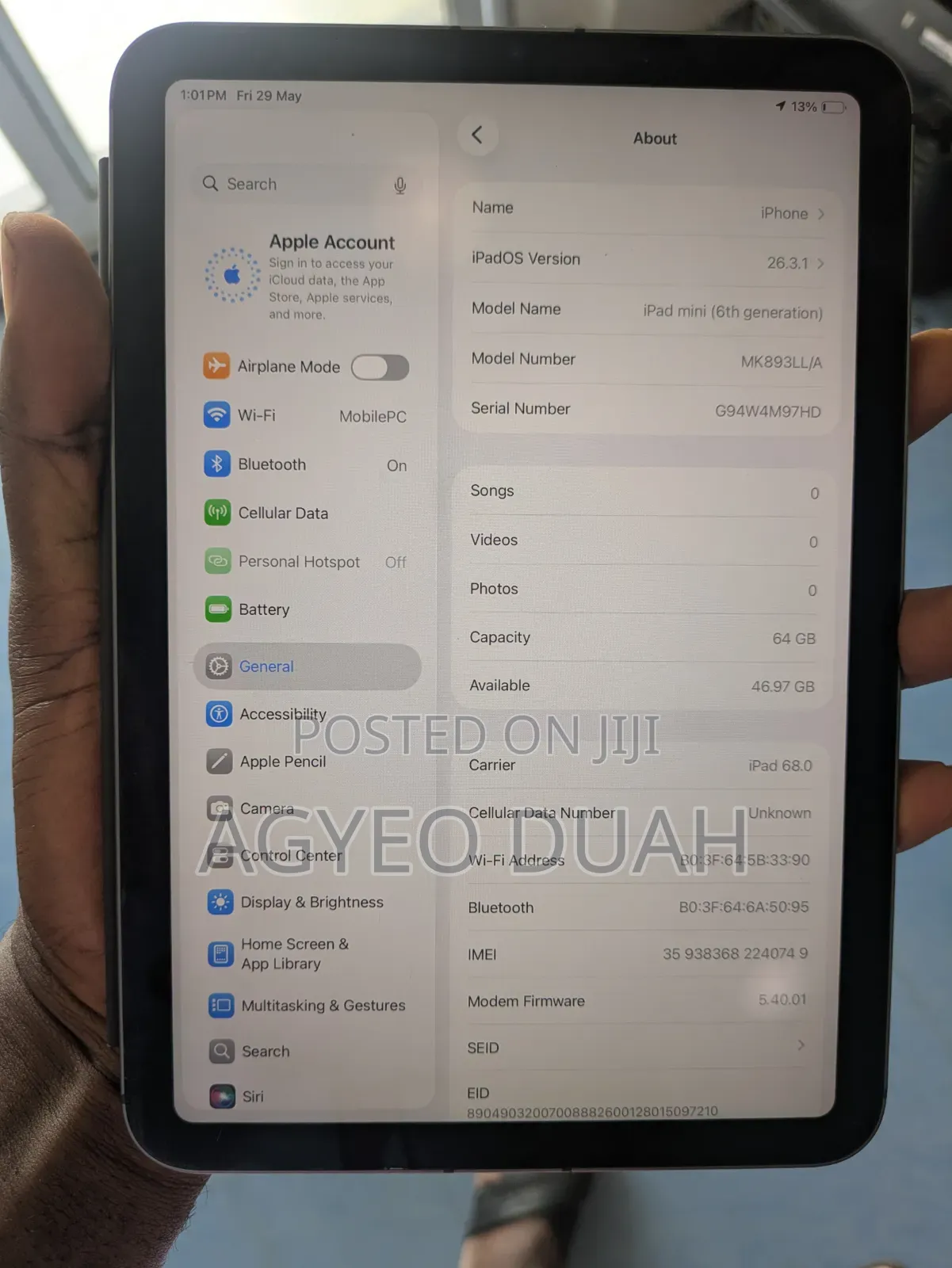 Apple iPad mini 6 64 GB Gray
