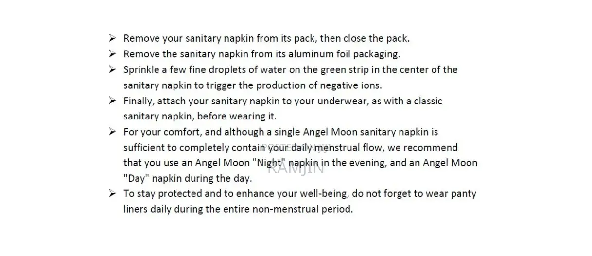 1 Box Of Angel Moon Day Pads / Set Of 11pack