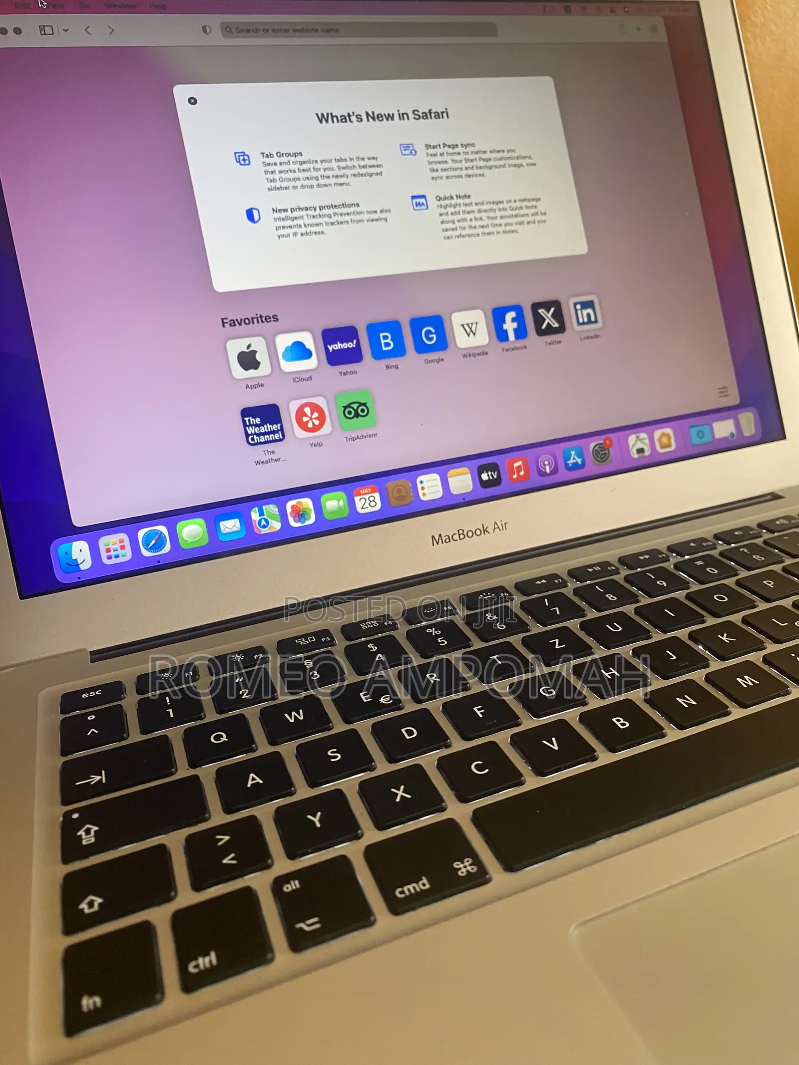 Laptop Apple MacBook Air 2017 8GB Intel Core i5 SSD 128GB